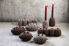 729249 | Pigna candleholder pinecone shape S - light | PTMD