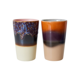 ACE7246 | 70s ceramics: tea mugs, Dusk (set of 2) | HKliving 