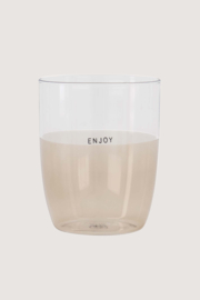 Drinkglas enjoy - zand | Zusss - Binnenkort verwacht!!