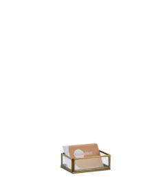IB-2103760CL | Glass tray - antique brass | Madam Stoltz