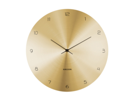 KA5888GD | Wall clock Dome Disc - Gold | Karlsson by Present Time