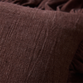 TCU0024 | Ruffle cushion, chestnut (50x50) | HKliving