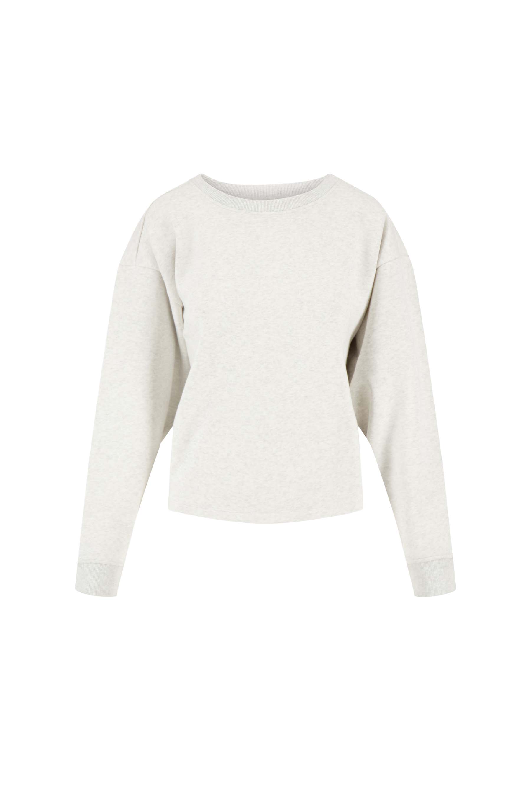 Sweater met tekst - lichtgrijs/rood | Zusss