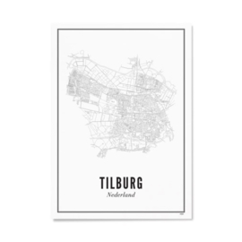 Poster Tilburg stad - 30x40cm | WIJCK.