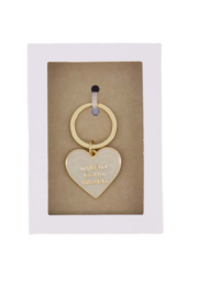 Sleutelhanger in cadeaudoosje jij ben goud waard | Zusss