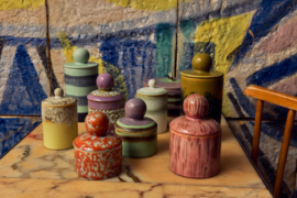 KST0318 | 70s ceramics: jar, custard | HKliving - Eind oktober verwacht!