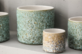 729816 | Silvana pot rough L - yellow | PTMD
