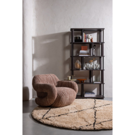 377484-R | Folke draaifauteuil - chenille oudroze melange | WOOOD