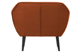 340454-126 | Rocco fauteuil - fluweel roest | WOOOD
