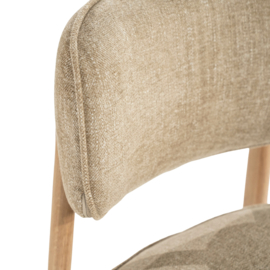 96601 | Stoel Rune - naturel/taupe | Eleonora