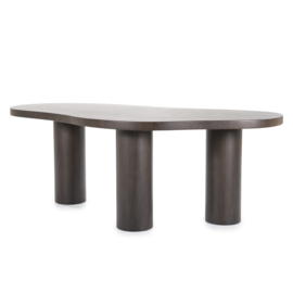 96249 | Eettafel Bobbie 215x110x76 - bruin | Eleonora