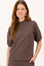 Stretch turtle top - chocolade bruin | Zusss - Binnenkort verwacht!
