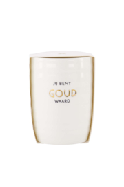Koffiemok jij bent goud waard - wit/goud | Zusss