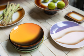 ACE7271 | 70s ceramics: dessert plates, Sunshine (set of 2) | HKliving 