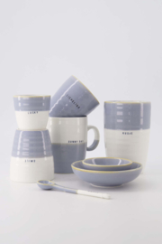 Mok L kusje - wit/lichtblauw | Zusss
