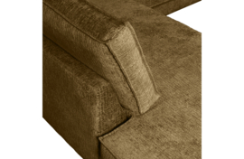 800972BR | Rodeo hoekbank links - structure velvet brass | BePureHome