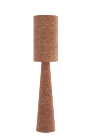 1891979 | Vloerlamp Ø38x180 cm MICKY - bouclé burgundy | Light & Living (alleen afhalen)