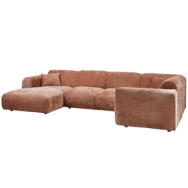 375075-E | Cloud hoekbank rechts - geweven chenille terra | WOOOD