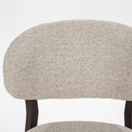 96255 | Stoel Mikky - bruin/taupe | Eleonora