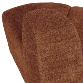 377901- WR | Mojo eetbank hoek rond rugleuning - wollig roestbruin | WOOOD