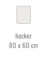 Hocker - Tessa 80x60 cm | Sevn