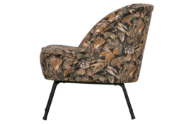 800748-Q | Vogue fauteuil - fluweel bouquet zwart | BePureHome