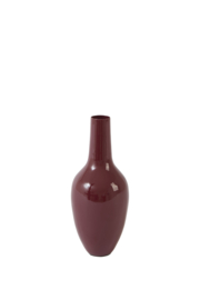 5792379 | Vaas Ø8x19 cm JAVIER - burgundy | Light & Living - Binnenkort verwacht