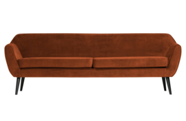 340480-126 | Rocco xl sofa 230 cm - fluweel roest | WOOOD