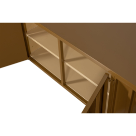377501-H | Level tv-meubel - metaal honinggeel 44x160cm | WOOOD