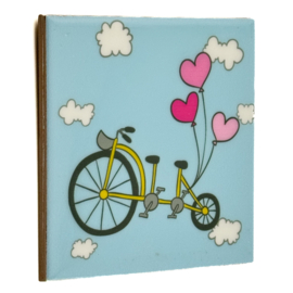 TE2745 | Tegeltje just married fiets | HomeBound by KY