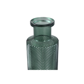 720839 | Sungdo striped vase - green sprayed | PTMD