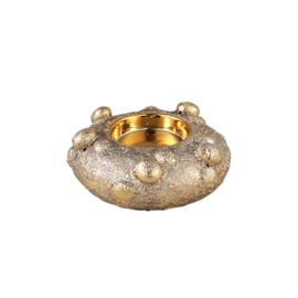 722569 | Giulia round candleholder low L - gold | PTMD