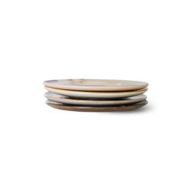 ACE7202 | 70s ceramics: saucers, big sur (set of 4) | HKliving