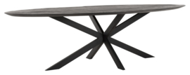 BT 611385 | Timeless Black eettafel Shape 280 cm - ovaal | DTP Home