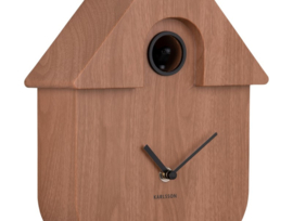 KA5964DW | Wall clock Modern Cuckoo - Dark wood | Karlsson by Present Time