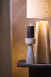 6088282 | Kandelaar Ø9,5x25 cm MALOPI - zand | Light & Living