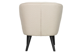 375690-C | Sara fauteuil - bouclé creme | WOOOD