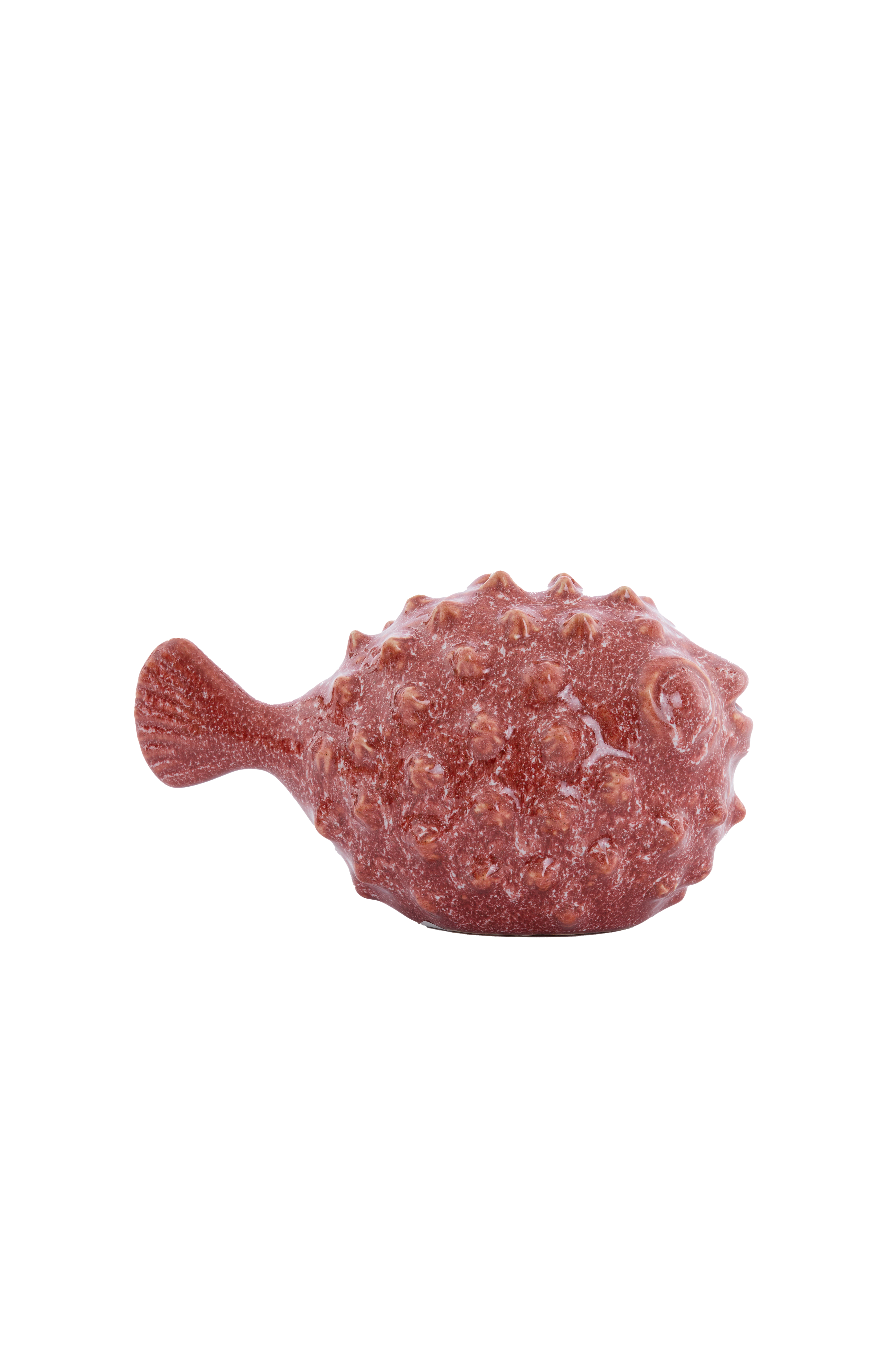 7606137 | Ornament 20x11,5x11,5 cm FISH - burgundy | Light & Living - Binnenkort verwacht!
