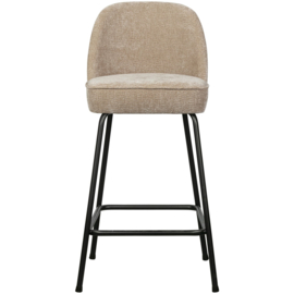 800294-SA | Vogue barstoel 65cm - 3D Chenille sand | BePureHome