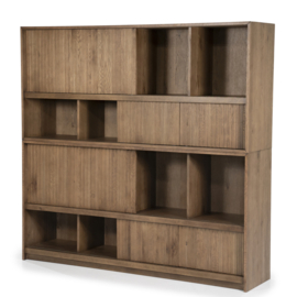 96211 | Boekenkast Milo - bruin  | Eleonora