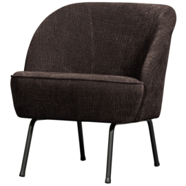800748- DB | Vogue fauteuil - 3D Chenille donkerbruin | BePureHome
