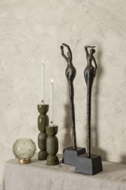 724159 | Cairy candleholder L - green | PTMD