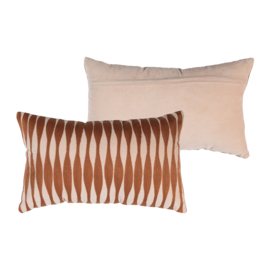 377781-R | Zena kussens (set van 4) - roze/roestbruin | WOOOD