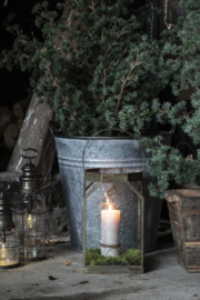 4177-44 | Rustic candle - fog Ø:7 H:14 | Ib Laursen