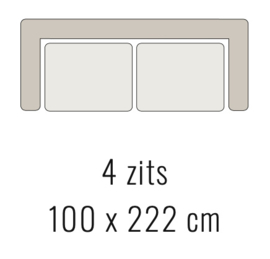 4-zits bank - SOOF 100x222 cm | Sevn