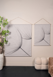 733034 | Nimrod painting dandelion small - grey | PTMD