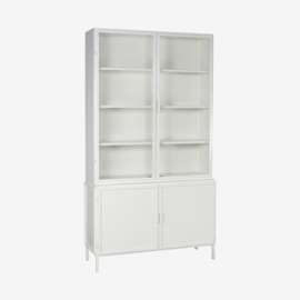 Vitrinekast Garland 4deurs. - Wit | New Routz