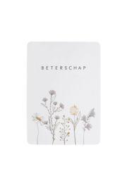 Kaart beterschap - wit | Zusss 