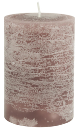 4176-38 | Rustic candle - malva Ø:7 H:10 | Ib Laursen