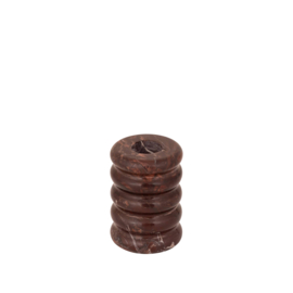 734812 | Bazil marble canlde holder S - burgundy | PTMD 